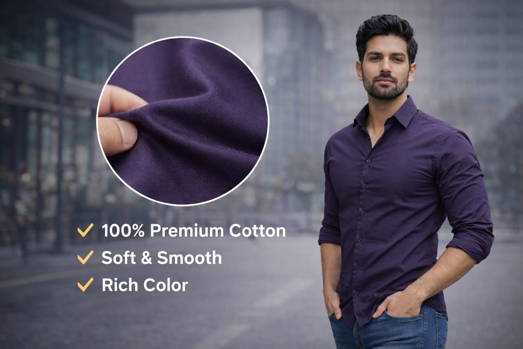 URBEN LUXE PURPEL SHIRT